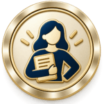 Gold icon representing candidate responsibility, professional judgement and ownership of SVQ assessment.