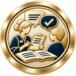 Gold icon representing workplace evidence gathered from the candidate's actual care responsibilities.