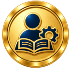 Illustration representing professional experience, practical skills and competence gained through care work.